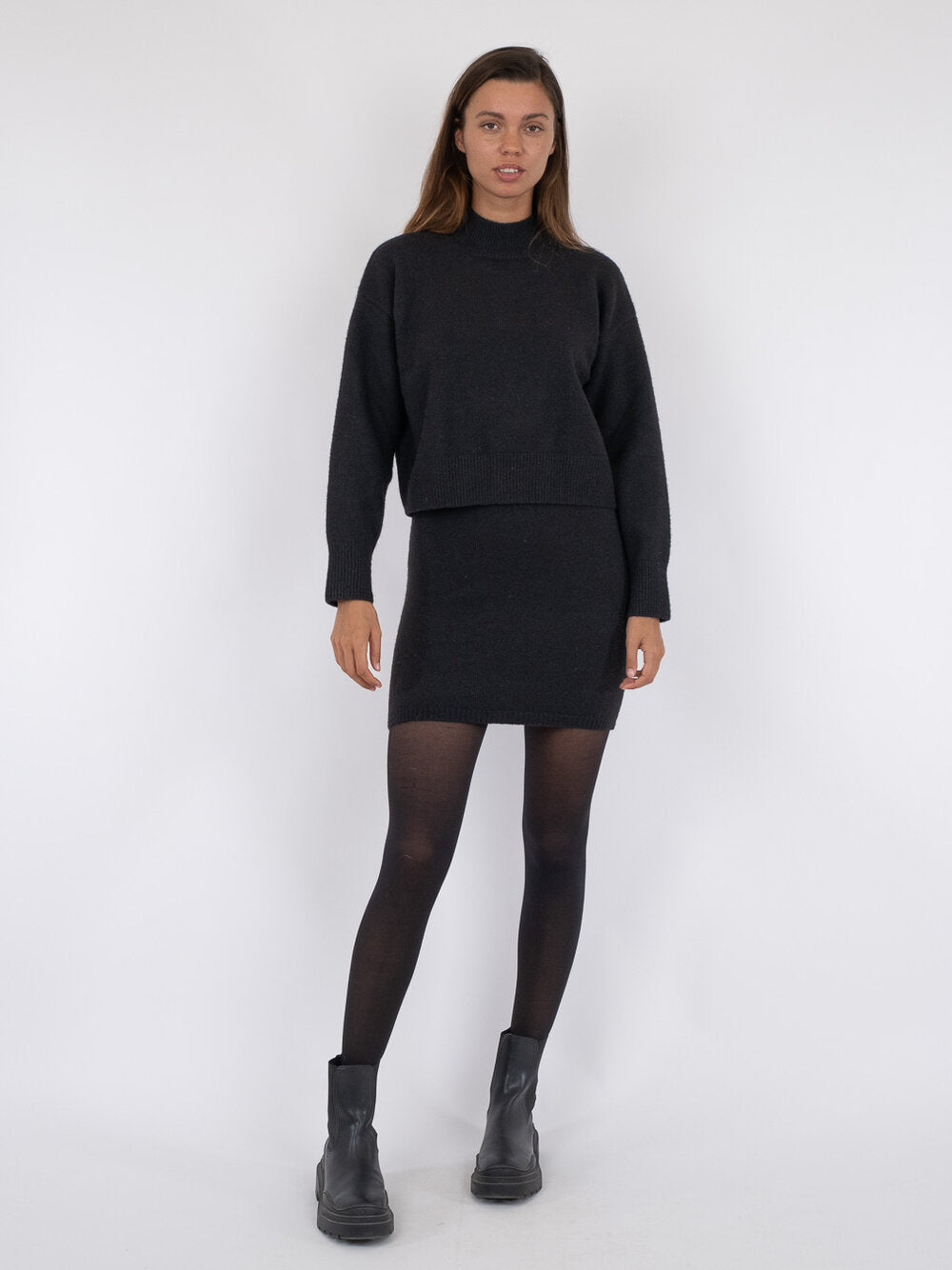 Paulina striktrøje - sort